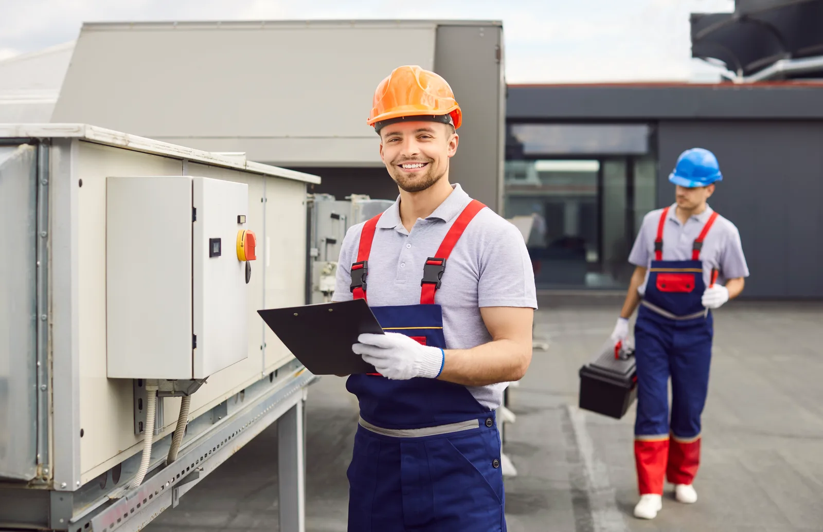 The ZK Mechanical HVAC team on the job across the GTA