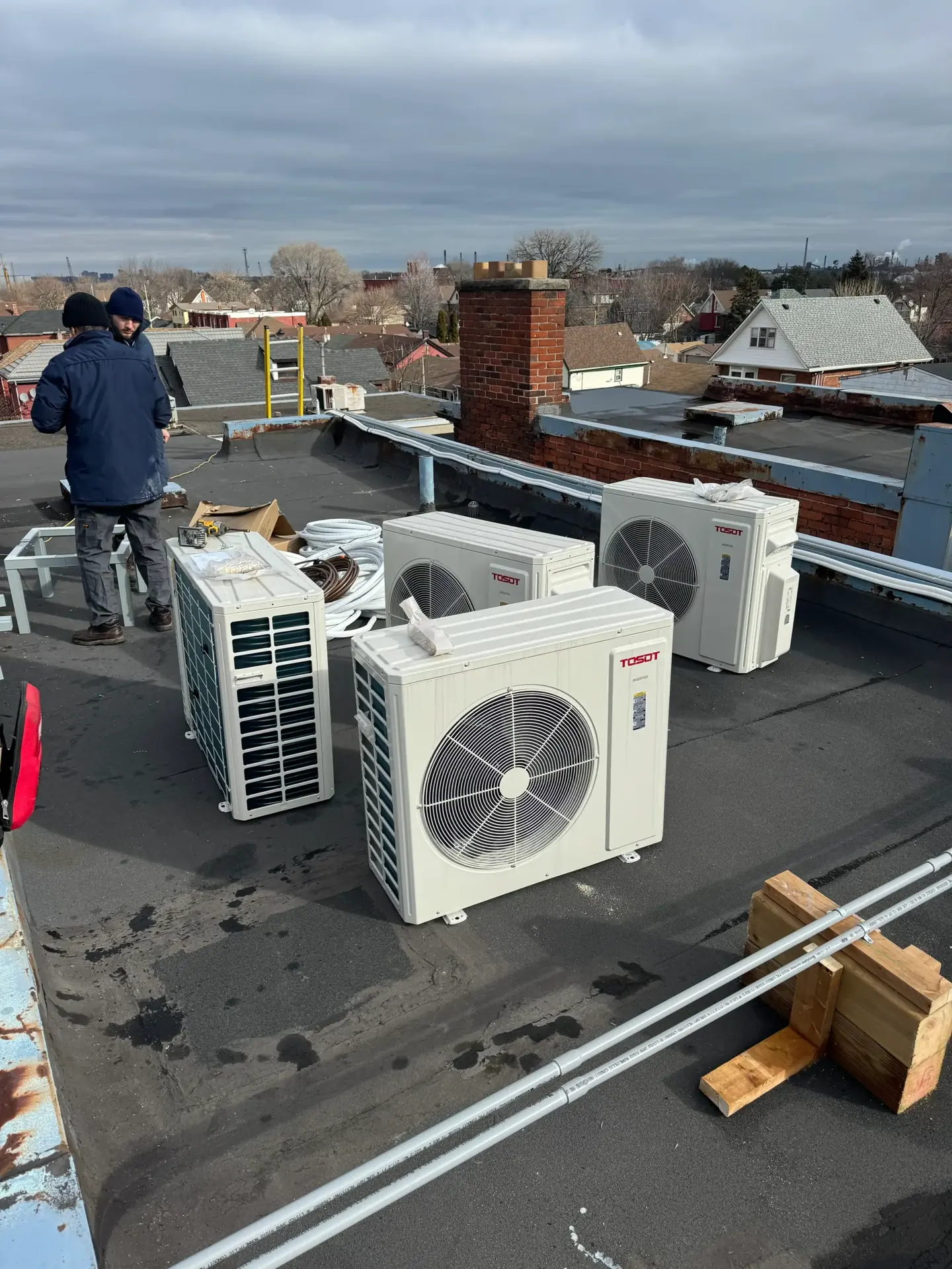 HVAC installation project