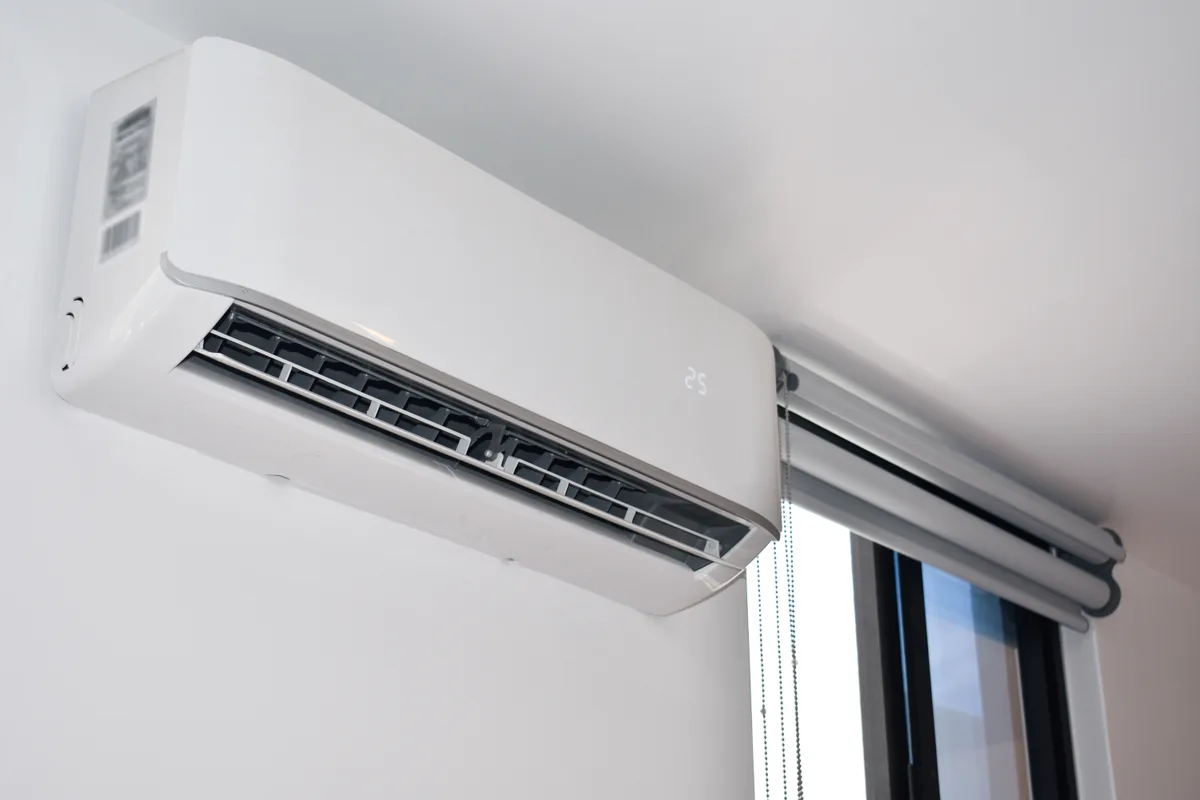 Air conditioning equipment outside a home